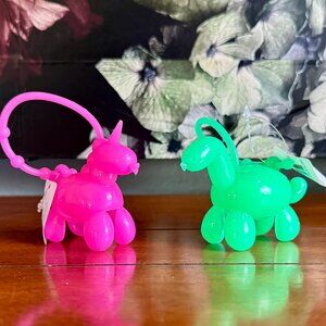 2 for $30 SALE - 2pc BBW PocketBac Holders Pink Unicorn, & Dino Balloon Animals